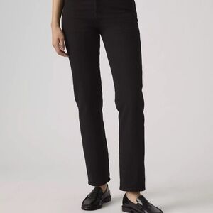 Levi's Women's Black Wedgie Straight Leg Jeans